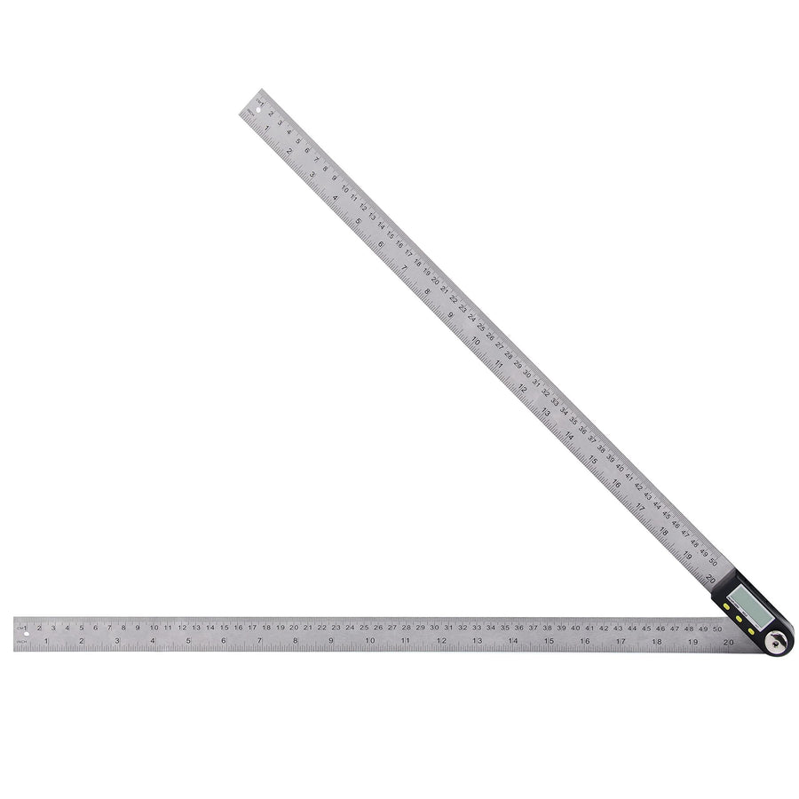 Digital Angle Ruler, Knoweasy Stainless Steel Digital Protractor (20inches/ 500mm) - knoweasy