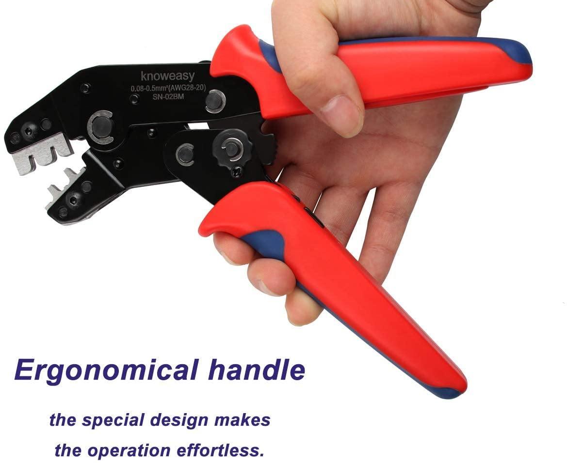 Dupont Crimping Tool,Knoweasy Pin Crimper and Dupont Crimper for Dupont D-Sub Terminals AWG 28-20/0.08-0. 5mm² - knoweasy