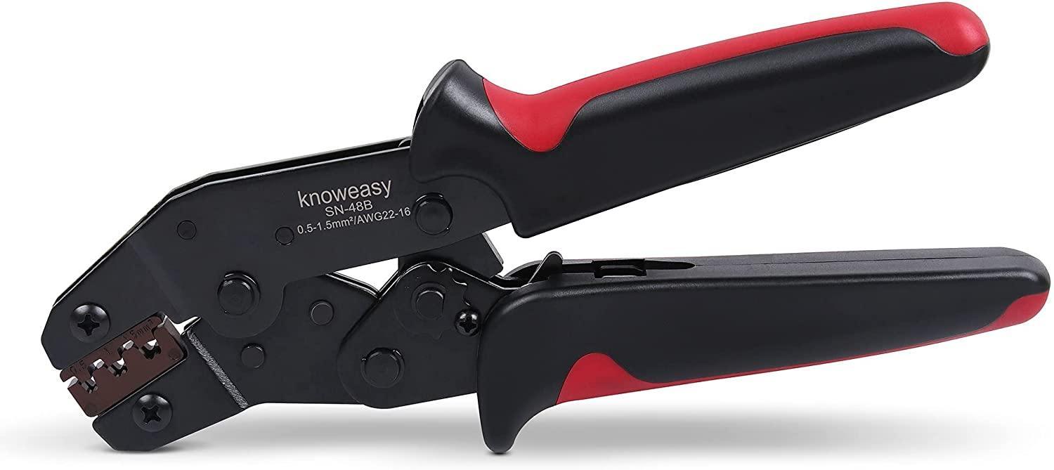 Dupont Crimping Tool,Knoweasy SN 48B Terminal Crimper and Dupont Crimper for AWG: 26-16/0.14-1.5mm² - knoweasyCrimp Tool