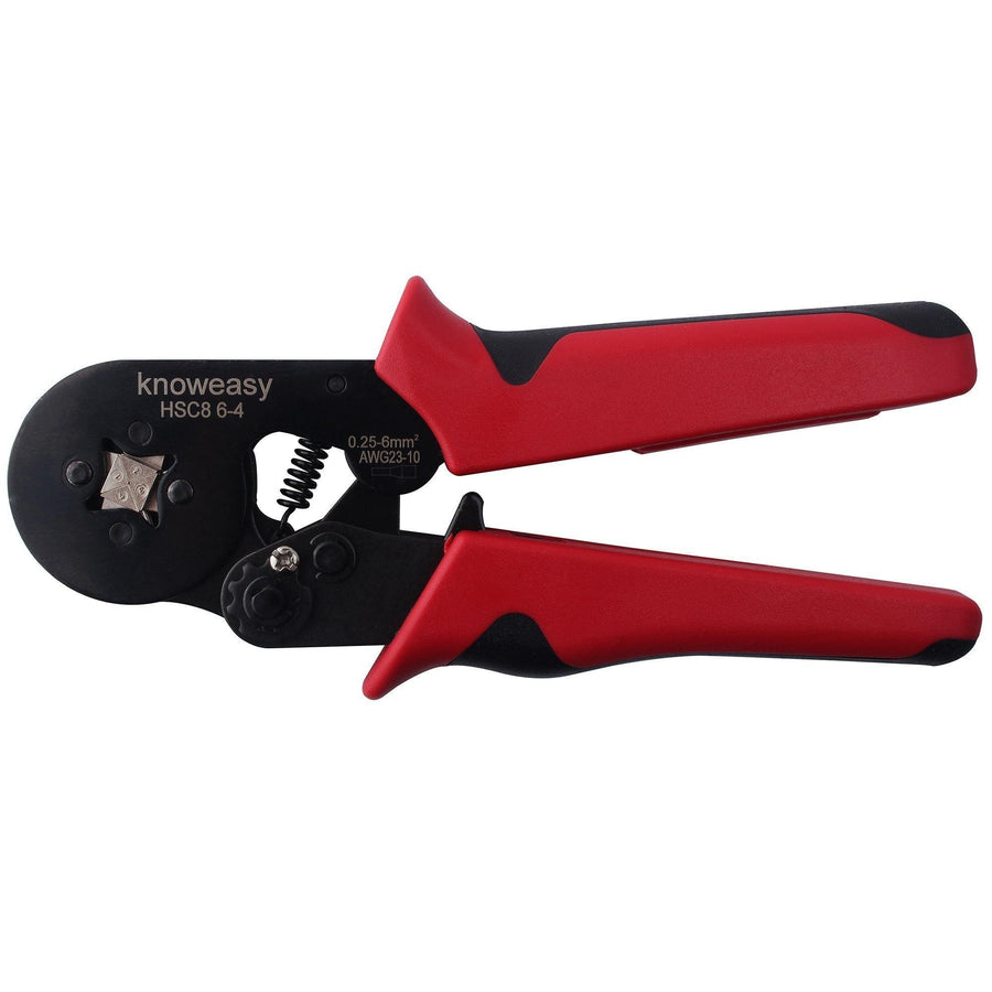 Ferrule Crimping Tool,Knoweasy Adjustable Crimping Tools Used for 0.25-6.0mm²(AWG23-10) Cable End Sleeves Wire Ferrule Crimper - knoweasy