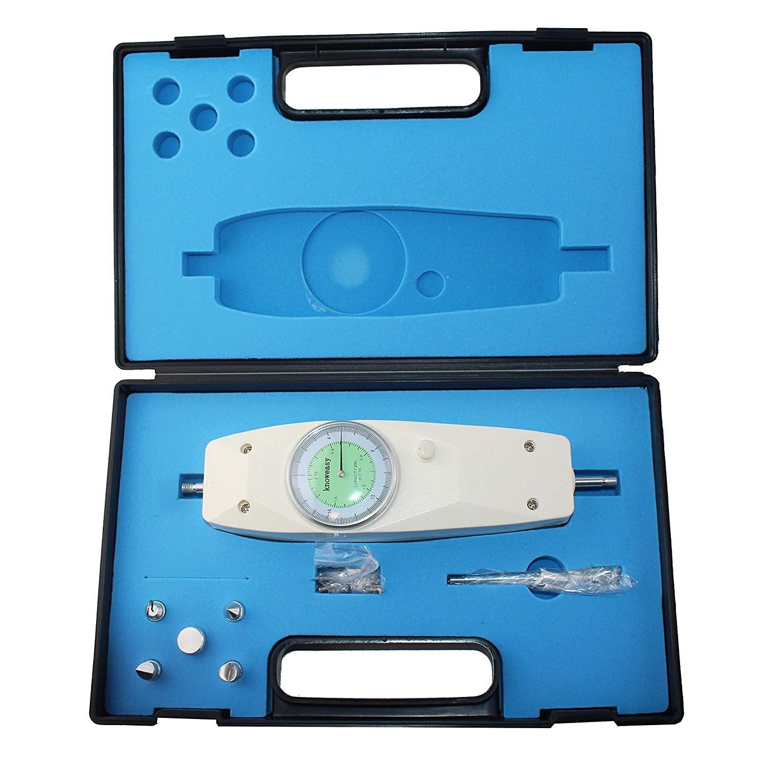 Force Gauge,Knoweasy Mechanical Analog Push Pull Gauge Force Measuring Instrument with Portable Carry Box,Thrust Pressure Meter,Portable Tester High Precision Measuring Instruments - knoweasy