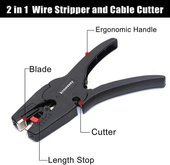 Automatic Wire Stripper and Cutter- Knoweasy tool - knoweasy