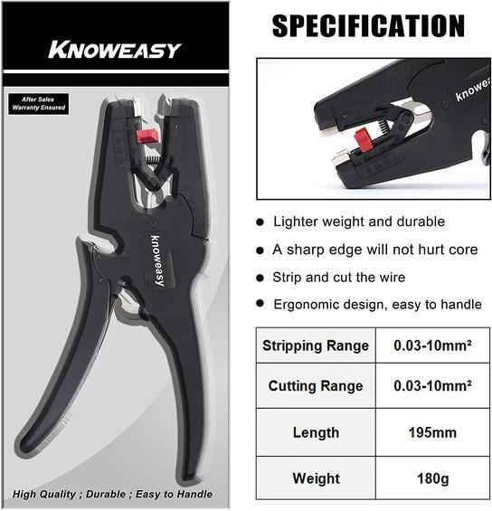 Automatic Wire Stripper and Cutter- Knoweasy tool - knoweasy