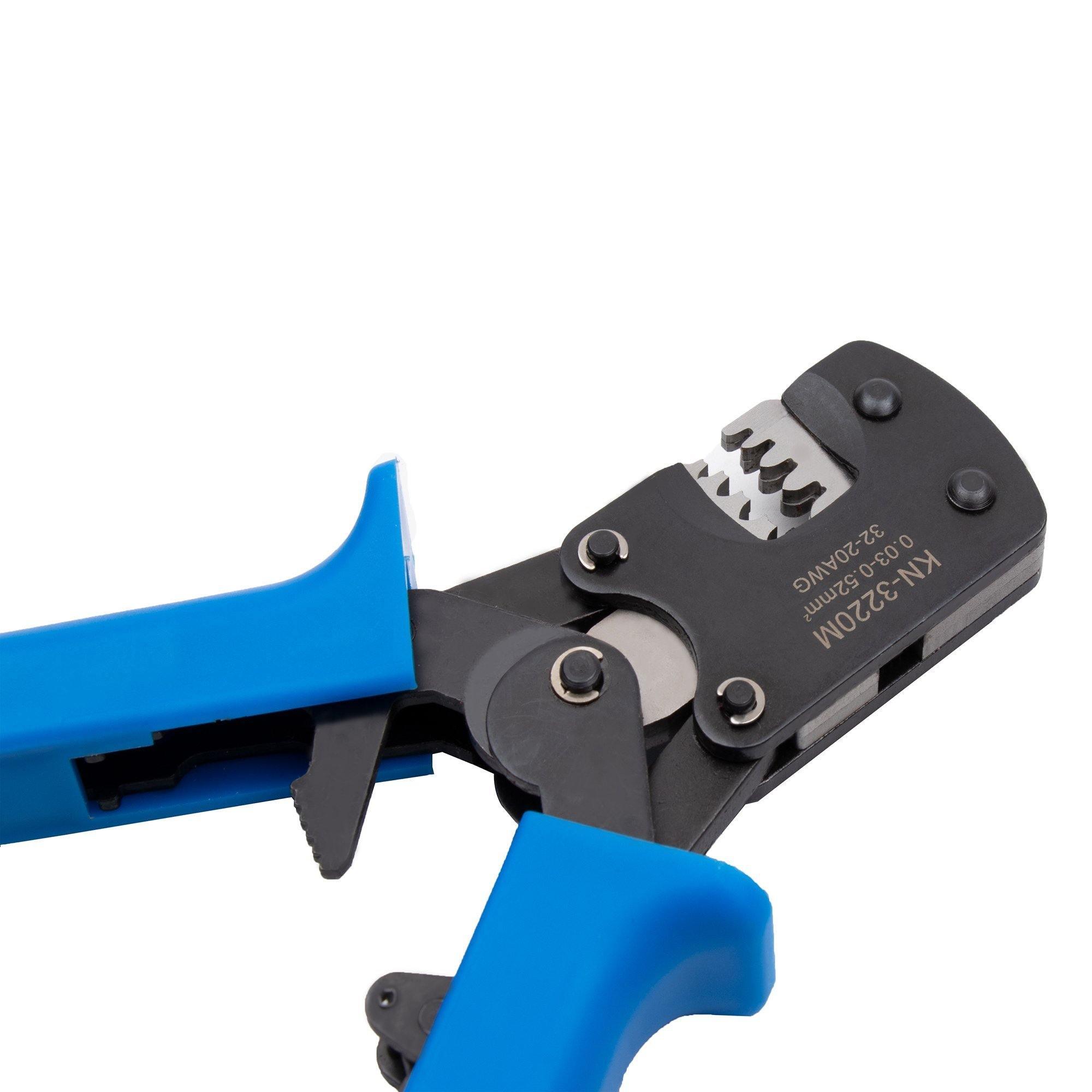 Micro Connector Pin Crimping Tool,Knoweasy Pin Crimper and Jst Crimp for D-Sub,Open Barrel suits Molex,JST,JAE,32-20AWG /0.03-0.52mm² - knoweasy