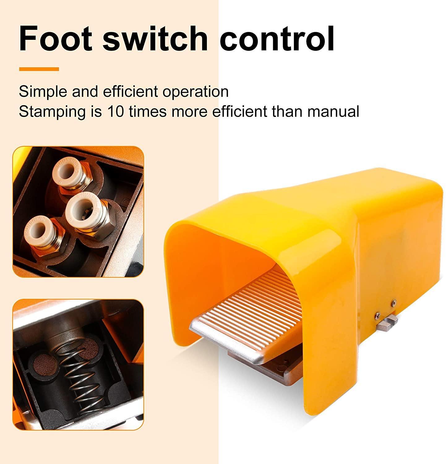 Pneumatic Crimper Plier,Knoweasy Pneumatic Air Powered Wire Terminal Crimping Machine Up to 16mm2 - knoweasy