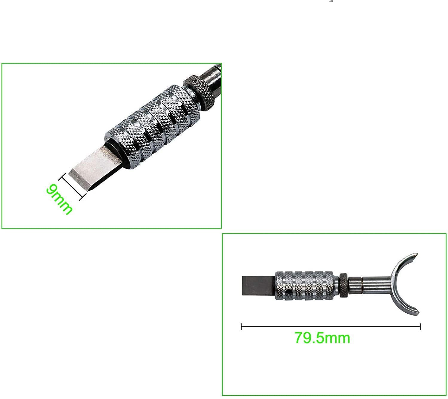 Swivel Knife,Knoweasy Stainless Steel Leather Cutting Tool with Adjustable Handy Level 3.15"-3.74" for Art Crafts DIY - knoweasy