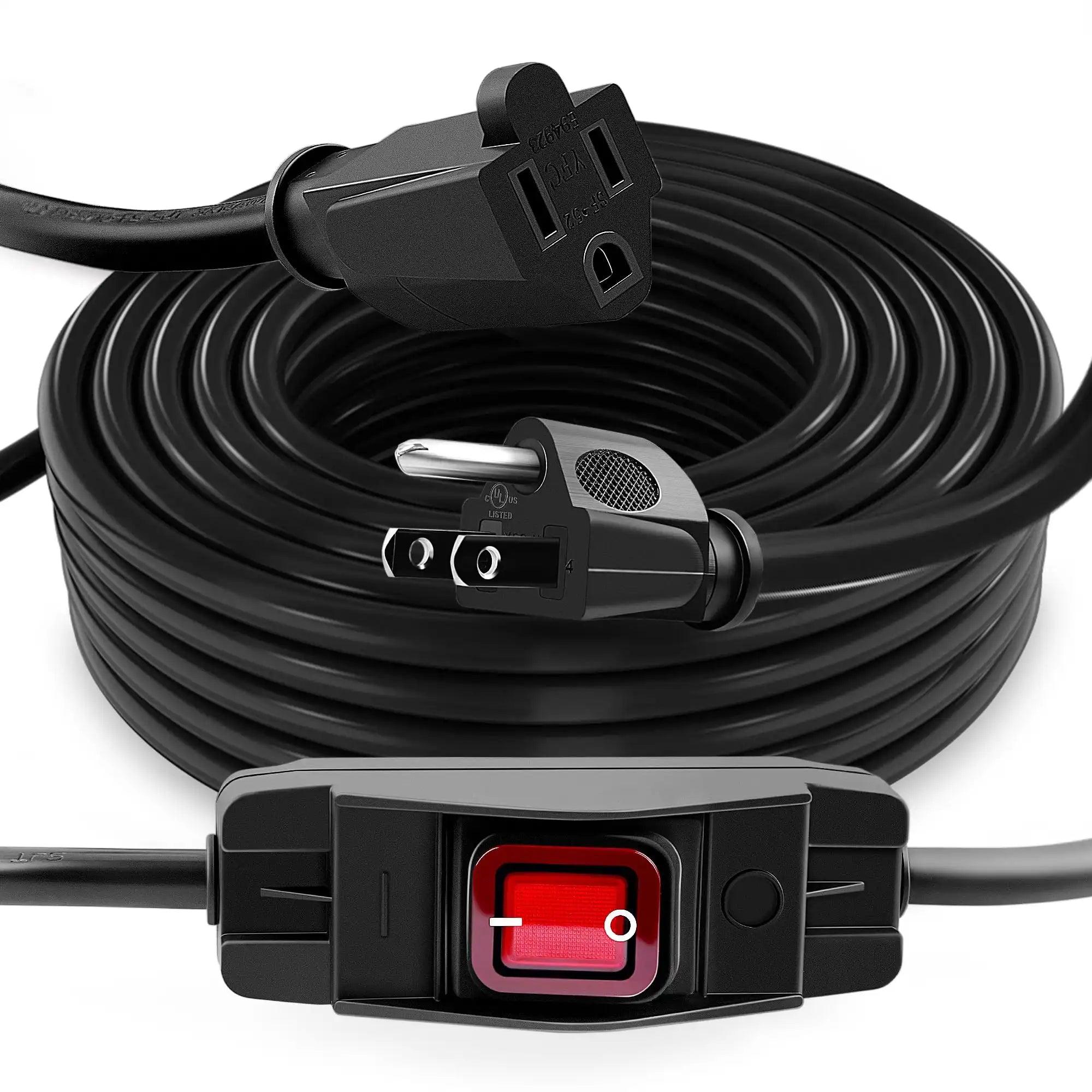 Knoweasy Outdoor Extension Cord with Switch On/Off