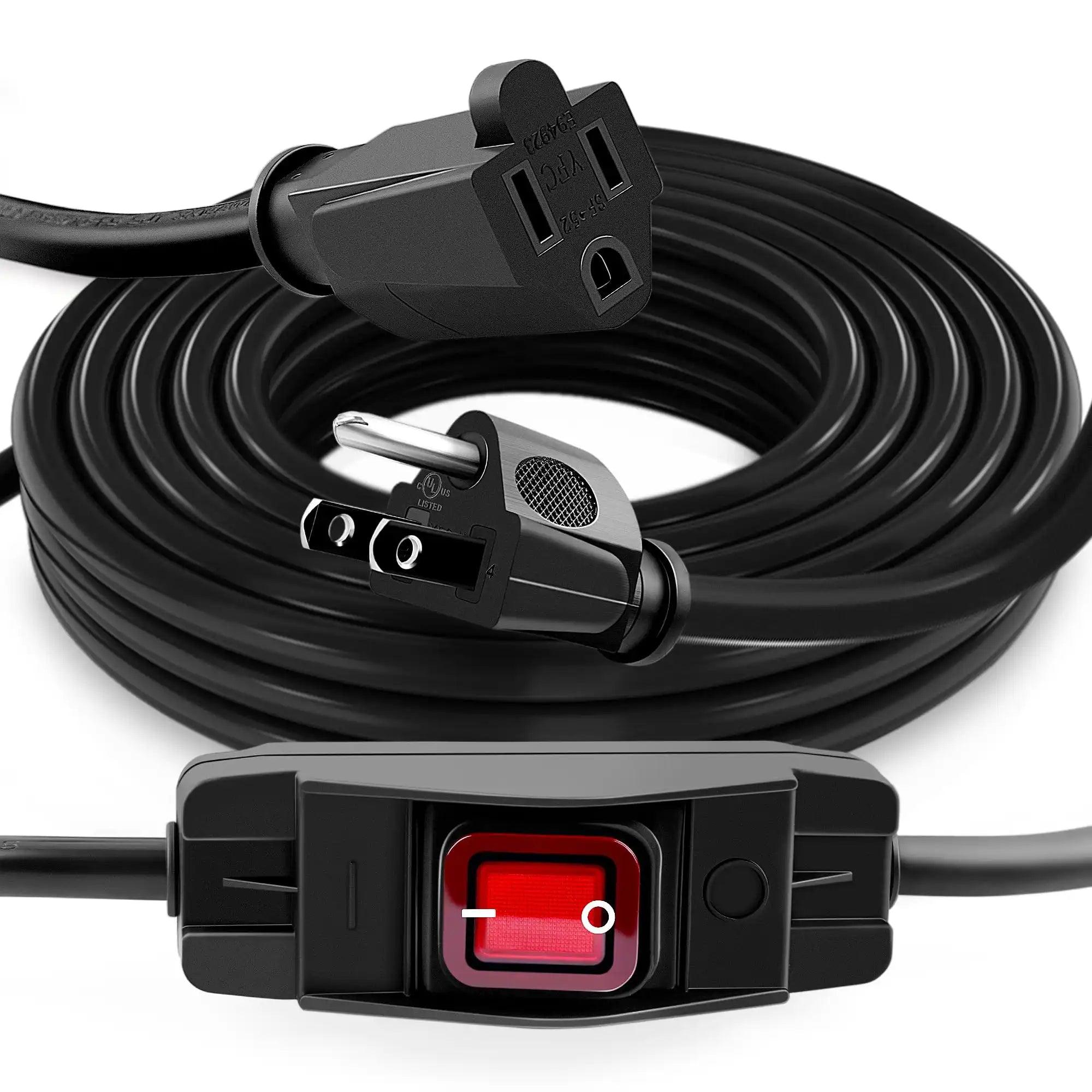 Knoweasy Outdoor Extension Cord with Switch On/Off