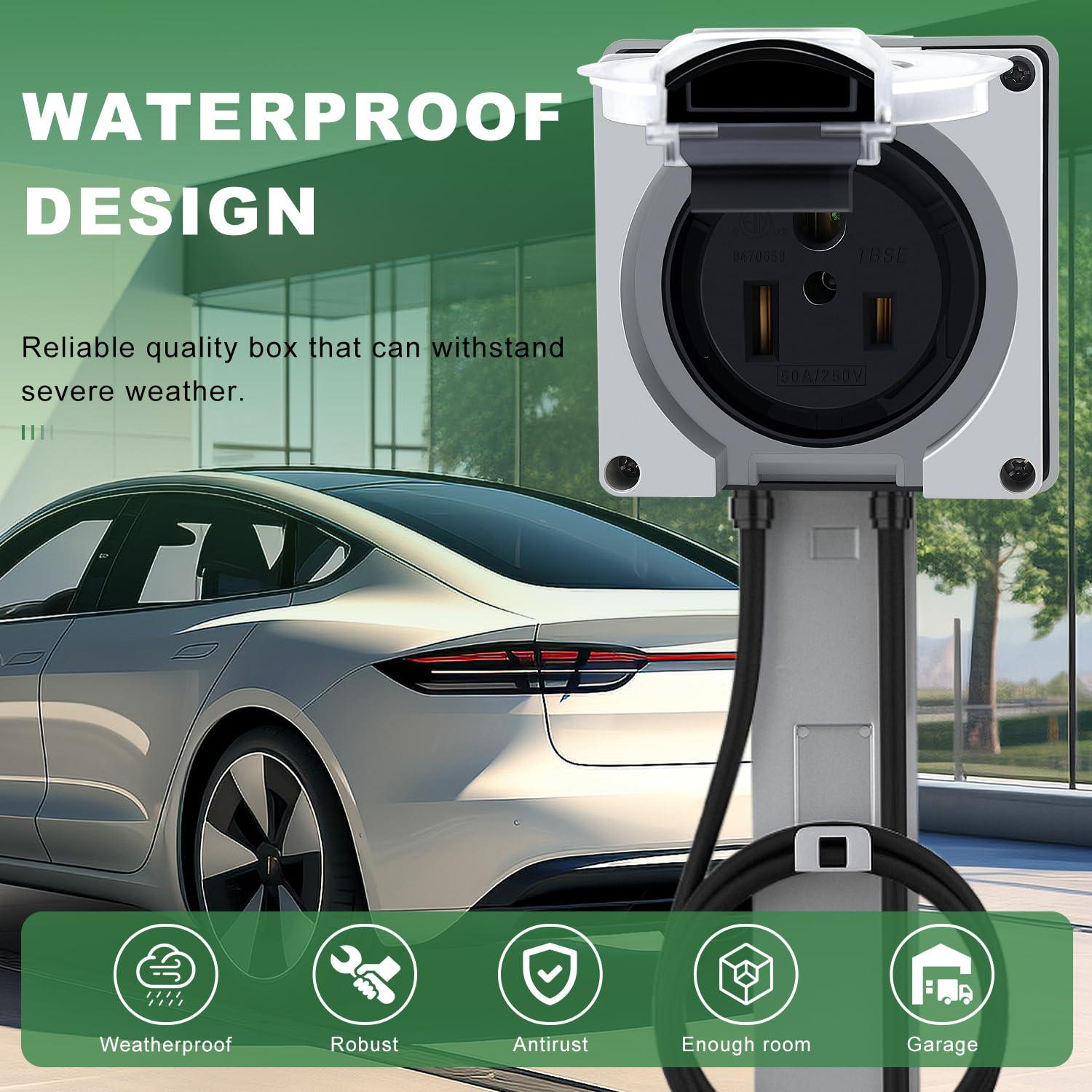 Knoweasy 50 Amp NEMA 6-50R Power Outlet Box