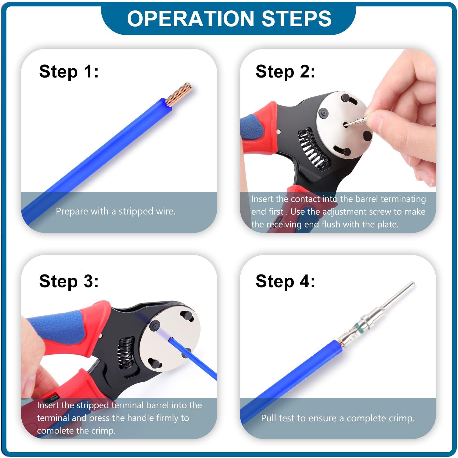 Knoweasy 50 Pairs Size 16 DT Deutsch Pin Connector Kit