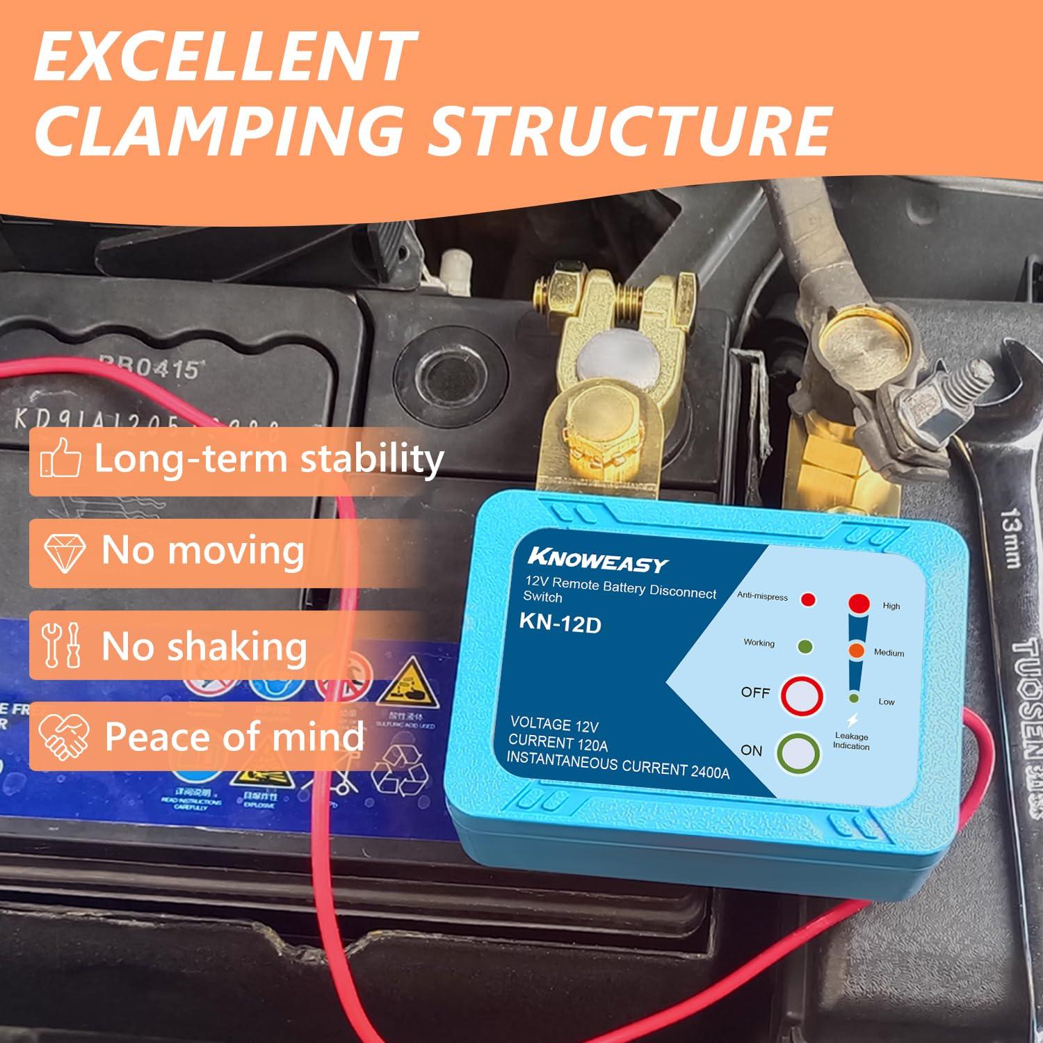 Knoweasy 12V 240A Remote Battery Kill Switch