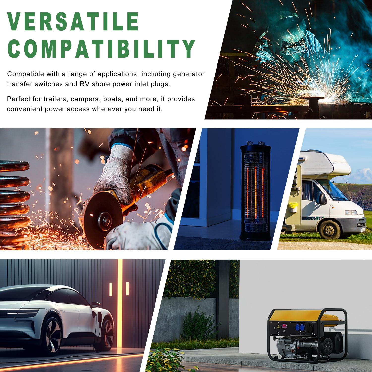 Knoweasy 30 Amp RV Power Outlet Box 125V NEMA TT-30R