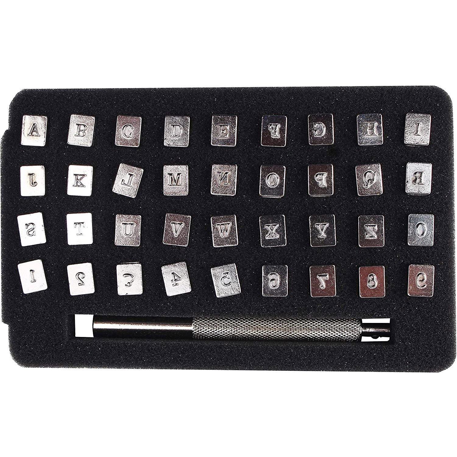 3mm Steel Punch Alphabet Letter Number Leather Stamper Set