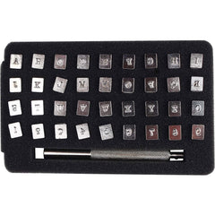 36-Piece Leather Stamp Set – Steel Letter & Number Punching Tool For DIY Crafting (3mm, Alloy Steel)