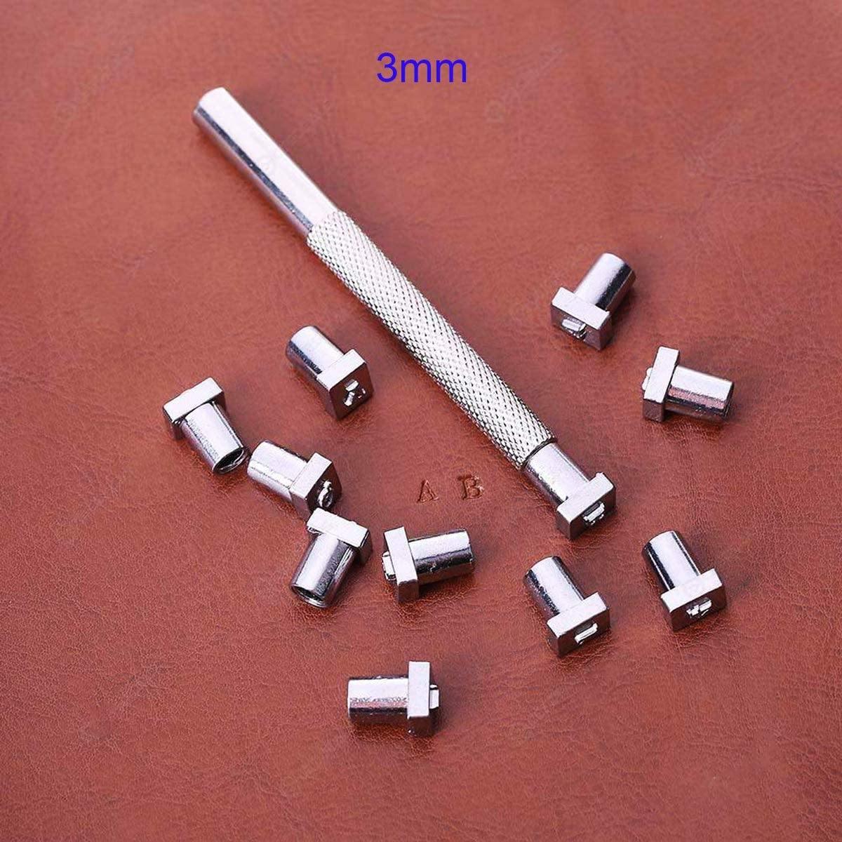 3mm Steel Punch Alphabet Letter Number Leather Stamper Set