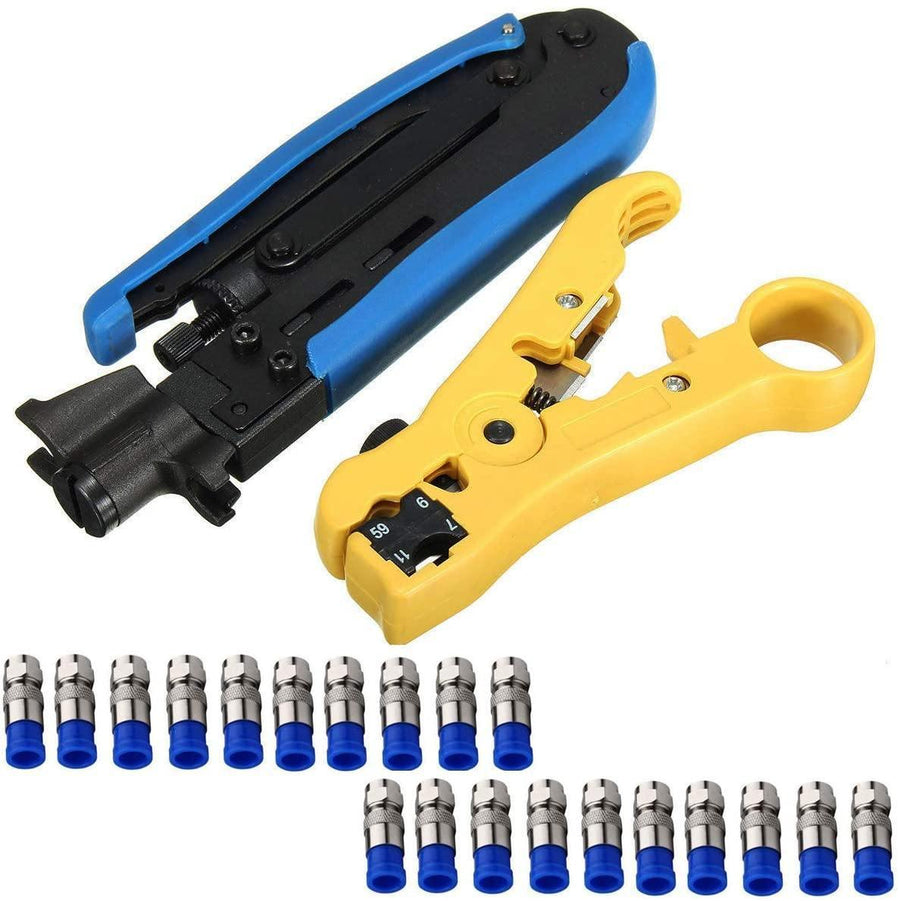 Coaxial Compression Tool Coax Cable Crimper Kit-Knoweasy - knoweasyCrimp Tool