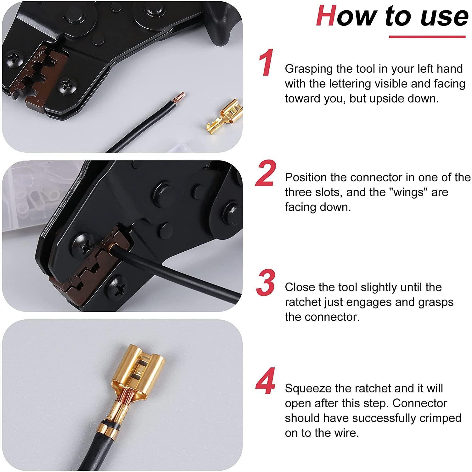 Dupont Crimping Tool,Knoweasy SN 48B Terminal Crimper and Dupont Crimper for AWG: 26-16/0.14-1.5mm² - knoweasyCrimp Tool