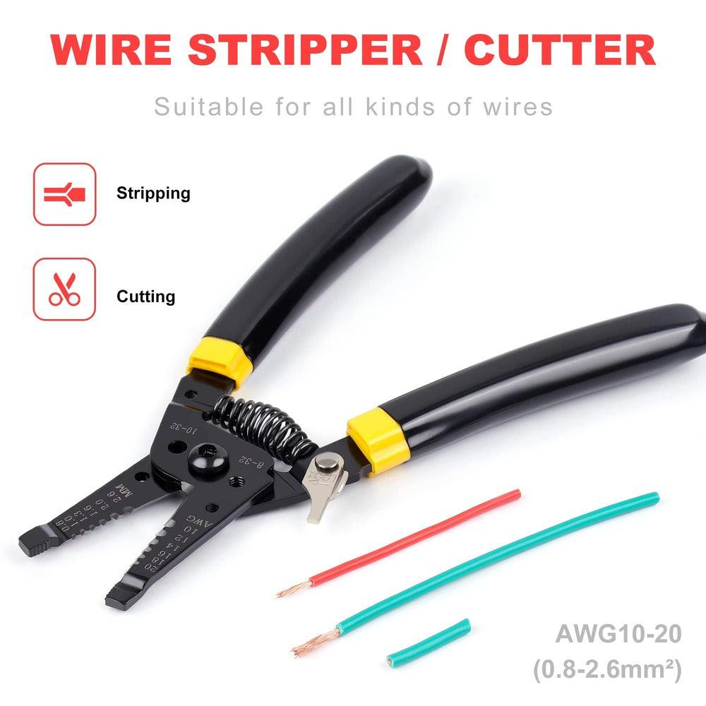 Ferrule Crimping Tool Kit Self-Adjustable Wire Ferrule Crimper Plier Set  1200Pcs