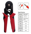Ferrule Crimping Tool,Knoweasy Adjustable Crimping Tools Used for 0.25-6.0mm²(AWG23-10) Cable End Sleeves Wire Ferrule Crimper - knoweasy
