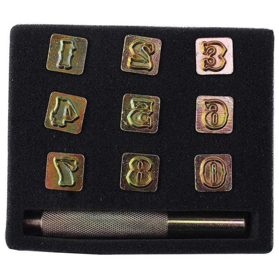 Knoweasy 6mm Steel Punch Alphabet Letter Number Leather Stamper Set,Le -  knoweasy