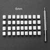 Knoweasy 6mm Steel Punch Alphabet Letter Number Leather Stamper Set,Letter Number Leather Stamper Punching Tool for DIY Leather Craft Printing - knoweasy