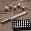 Knoweasy 6mm Steel Punch Alphabet Letter Number Leather Stamper Set,Letter Number Leather Stamper Punching Tool for DIY Leather Craft Printing - knoweasy