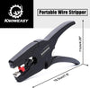 Knoweasy Automatic Wire Stripper and Cutter,Heavy Duty Wire Stripping Tool 2 in 1 for Wire Stripping,Cutting 5-20mm/(0.25-0.75inches)