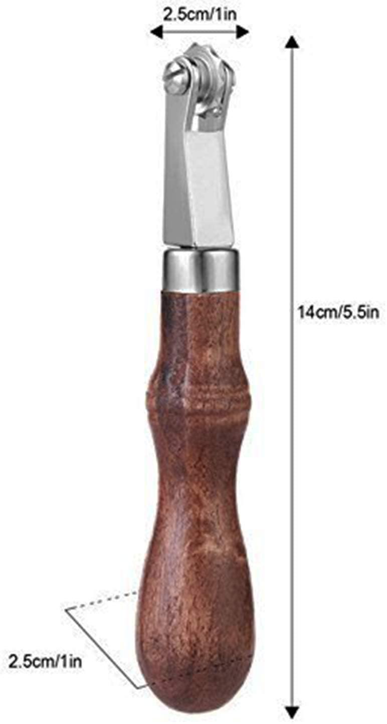 Knoweasy Leather Craft Spacer Set,Leathercraft Tool System Embossing Leather Work Tools,DIY Leather Craft Design Punch Tool with Four Wheels - knoweasy