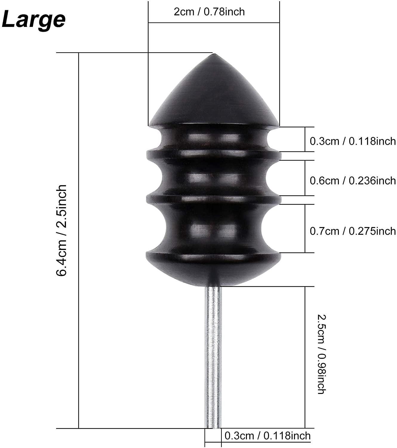  Leather Burnisher,Knoweasy Leather Slicker Tool and Leather  Burnishing Tool,Pointed Tip Leather Slicker for Dremel Rotary Tools