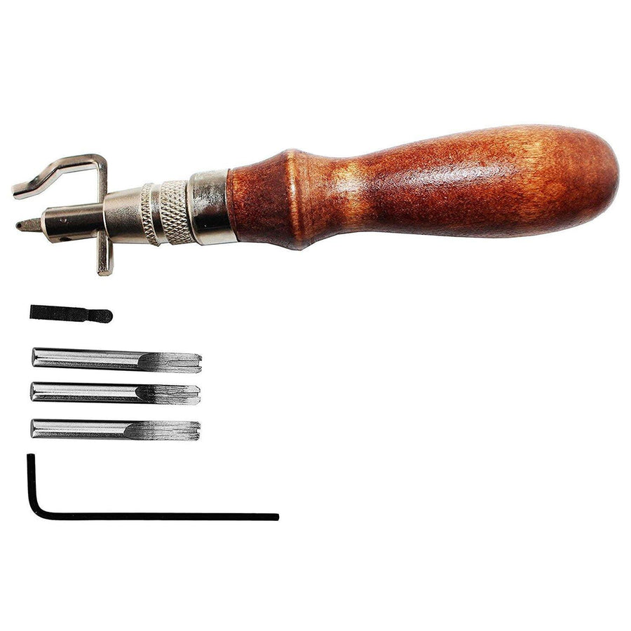 Kapmore Compact Handheld Sewing Awl Kit - 8-Piece Small Metal DIY Wooden  Professional Leatherworking Tools Repair Stitch Tool Set