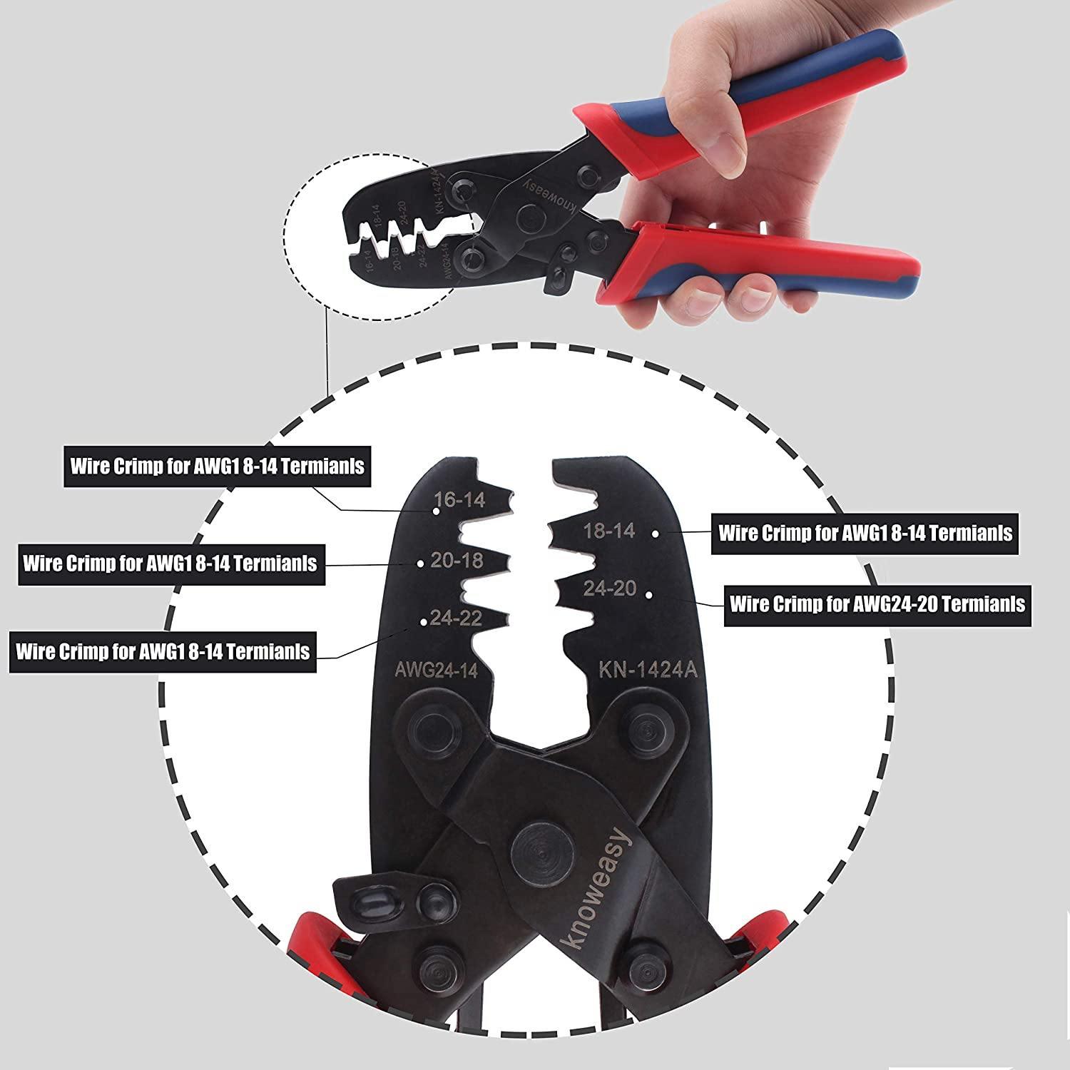 Ferrule Crimping Tool,Knoweasy Ferrule Crimper and Wire Crimping Tool -  knoweasy