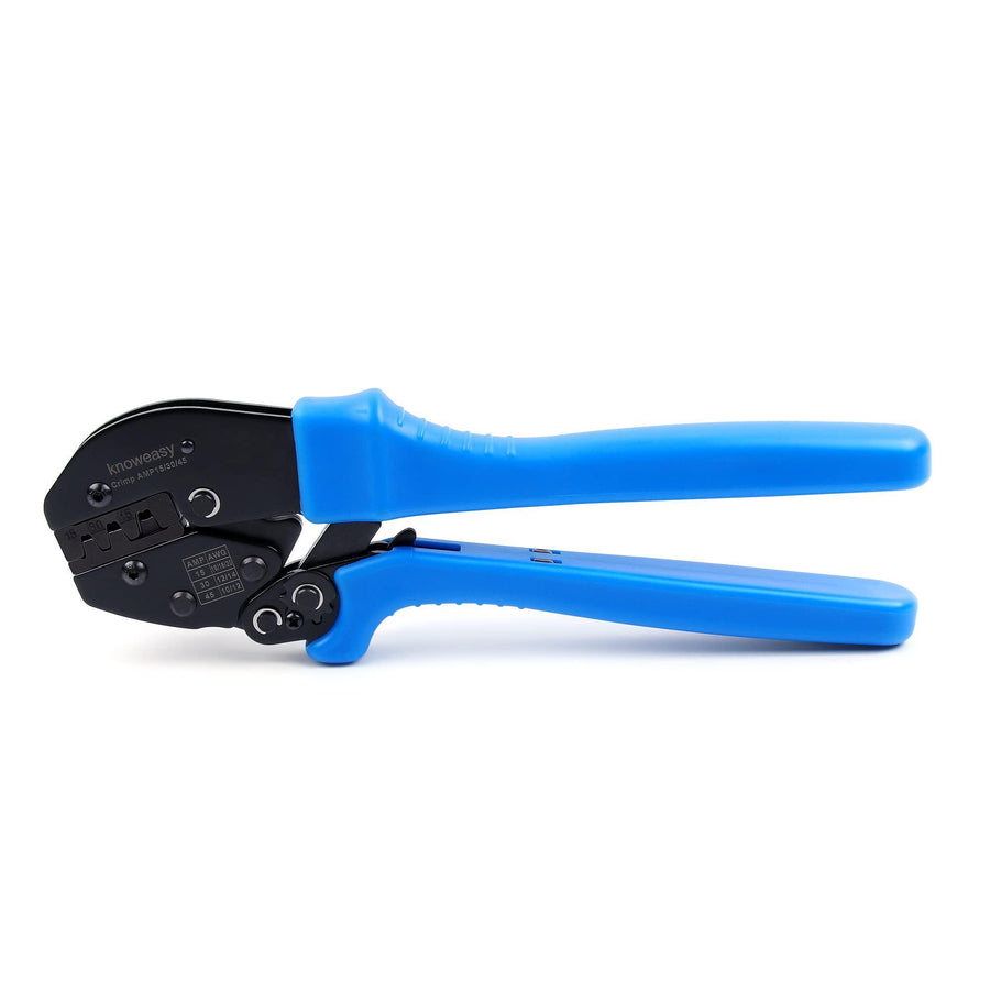 Power Connector Crimper,Knoweasy Ratcheting Wire Crimper and Power Connector Crimping Tool for Anderson AMP 15 30 45 Amp Powerpole Connectors - knoweasy