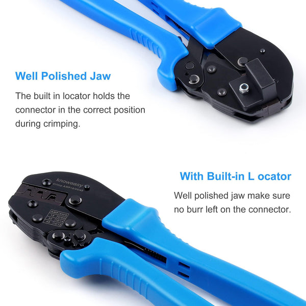 Glarks 486pcs Wire Crimper Pliers with Connector Set, SN-28B Ratchet Crimping Pliers with 485pcs Glarks 486pcs Wire Crimper Pliers with Connector Set, SN-28B Ratchet Crimping Pliers with 485pcs