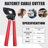 Ratchet Cable Cutter-Heavy Wire Cutter Up to 600 MCM-Knoweasy - knoweasyCrimp Tool