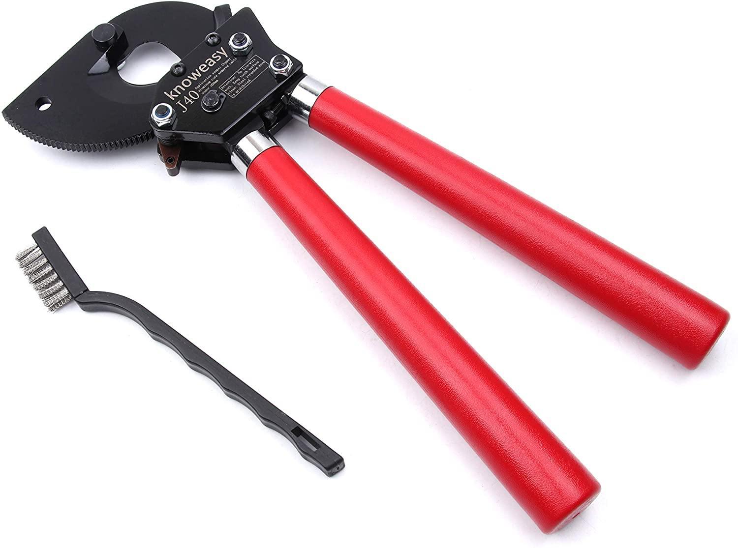 Ratchet Cable Cutter-Heavy Wire Cutter Up to 600 MCM-Knoweasy - knoweasyCrimp Tool