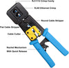 RJ45 Crimp Tool Kit-With Connectors And Network Wire Stripper-Knoweasy - knoweasyCrimp Tool