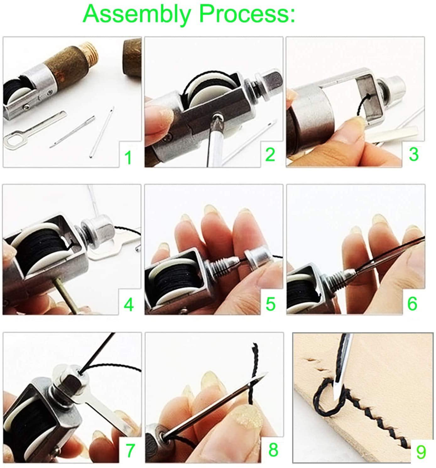 How To Use Sewing Awl On Leather 