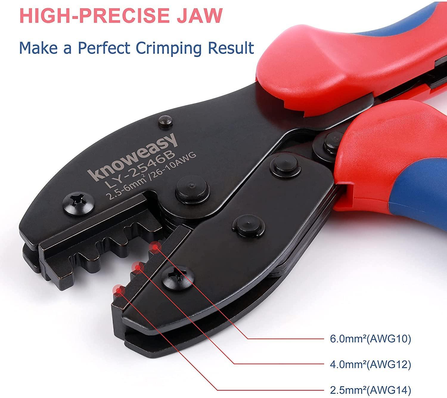Solar Crimping Tool for 2.5/4/6mm² (AWG14/12/10) Solar Panel PV Cables-Knoweasy - knoweasyCrimp Tool