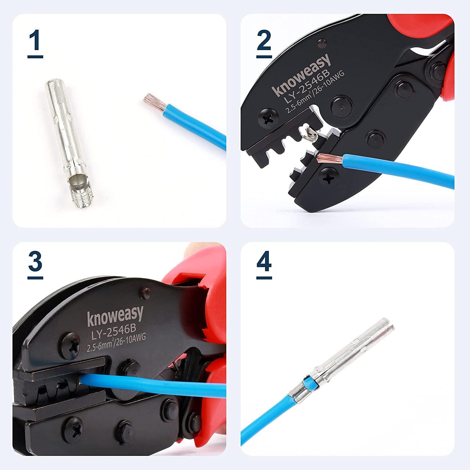 Solar Crimping Tool for 2.5/4/6mm² (AWG14/12/10) Solar Panel PV Cables-Knoweasy - knoweasyCrimp Tool