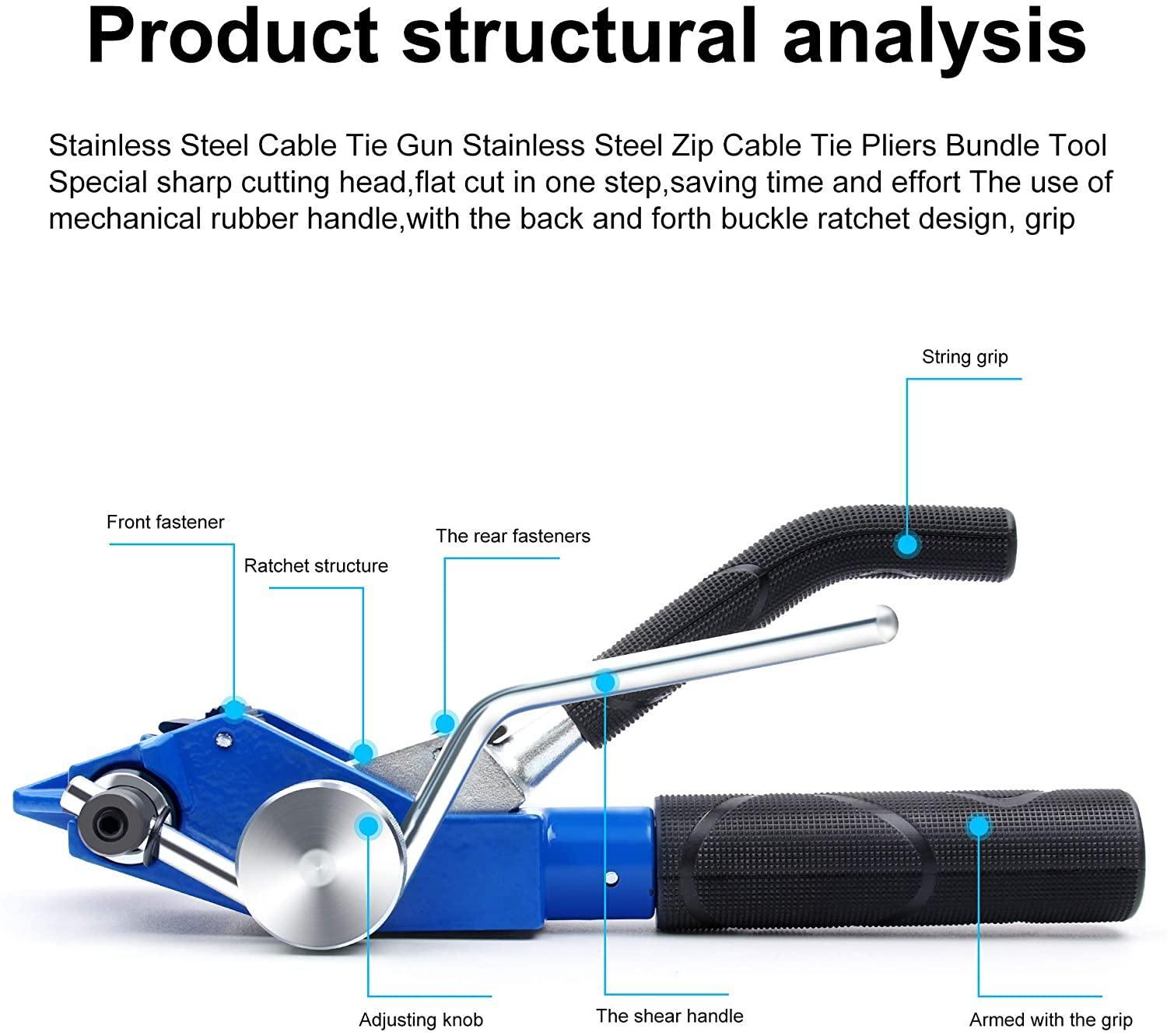 Stainless Steel Cable Tie Gun-Knoweasy - knoweasycable tie gun