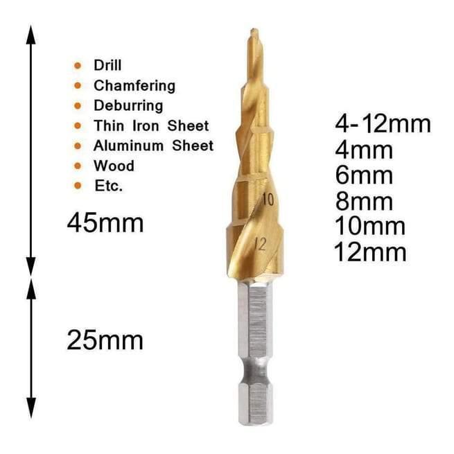 Step Drill Bit,Knoweasy