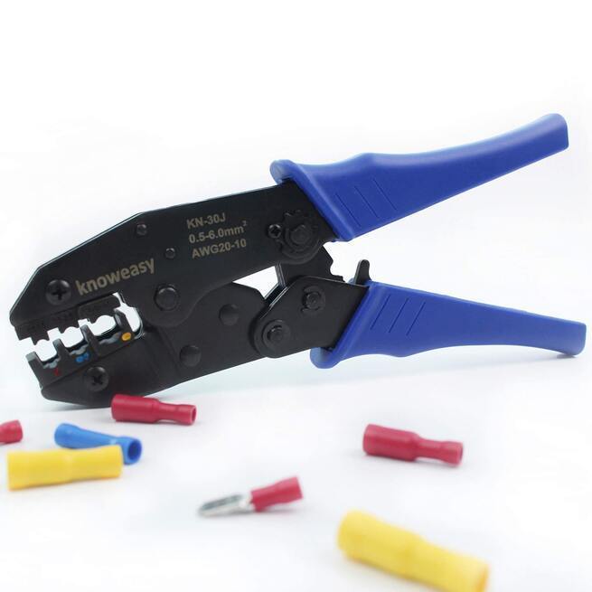 Wire Terminals Crimper Kit, Knoweasy Wire Crimping Tool of AWG22-10 and  Electrical Connectors Kit with 700PCS Wire Terminals Connectors